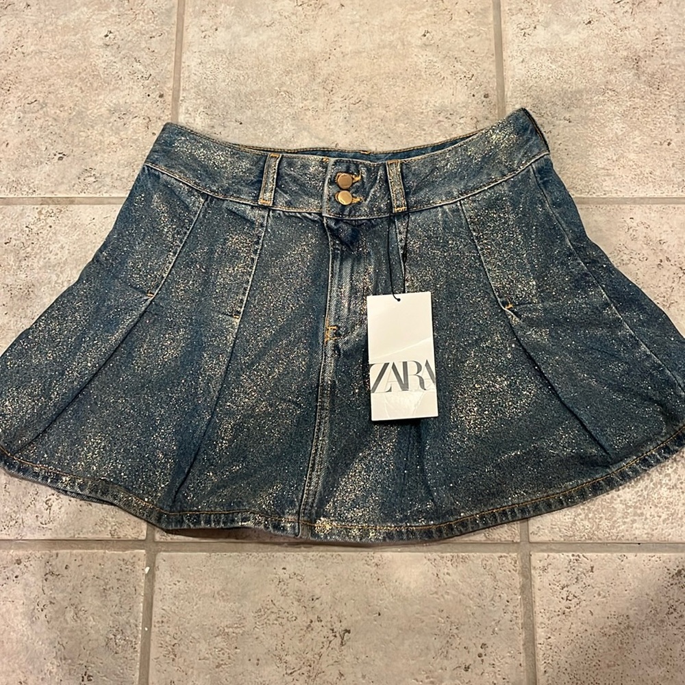 Zara denim skirt